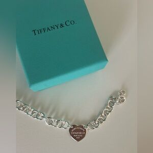tiffany and co silver heart bracelet